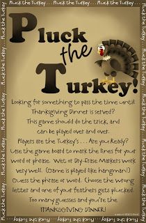 Fun Thanksgiving Games, Turkey Ideas, Turkey Time, Thanksgiving Traditions, Holiday Games, Thanksgiving Games, Gobble Gobble, Thanksgiving Party, Thanksgiving Kids