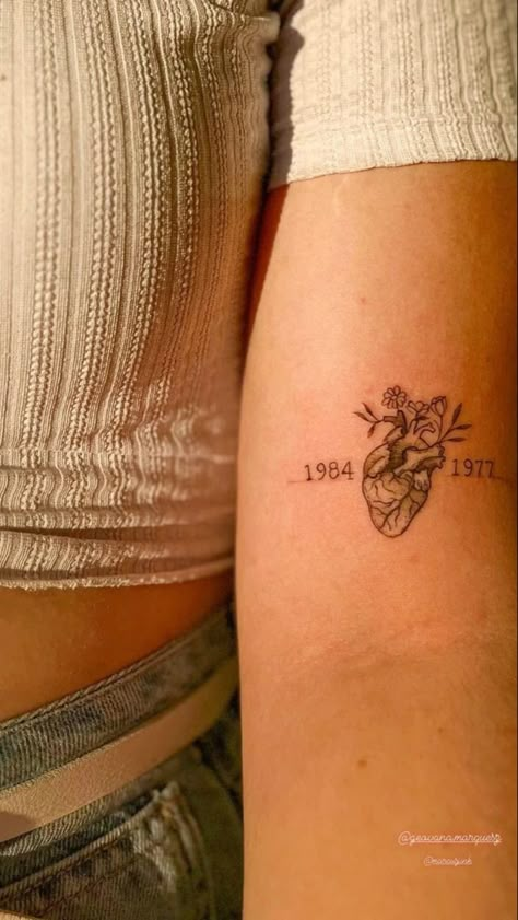 Give Love Tattoo, Tattoo Ideas For Your Grandparents, Tattoos For Past Grandparents, Contradiction Tattoo, Remeberance Tattoos Grandma, Tattoos For Passed Dad, Parent Tattoos For Daughters, Dad And Daughters Tattoo Ideas, Tattoo Ideas For Dad Who Passed