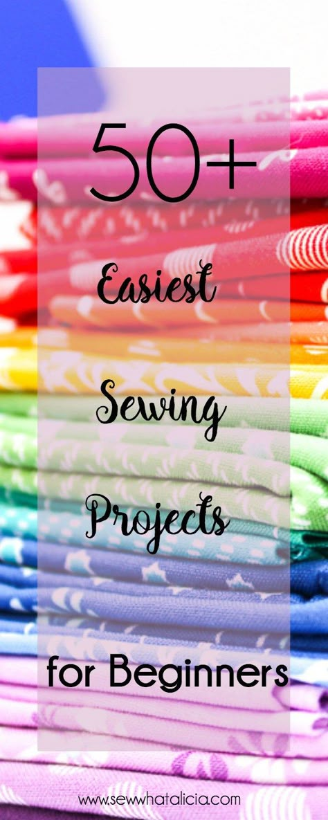 50+ Easy Sewing Patterns and Tutorials: This is the best collection of easy sewing patterns for beginners and sewing newbies. Click through for a full list of beginner sewing tutorials. #sewing #sewcialists #sewist #sewingforbeginners #sewingtutorials #easysewing | www.sewwhatalicia.com Sewing For Beginners Projects, Easy Sewing Patterns For Beginners, Easy Sewing Projects For Beginners, Free Sewing Tutorials, Simple Sewing Projects, Fat Quarter Projects, Sewing Patterns For Beginners, Beginners Sewing, Learning To Sew