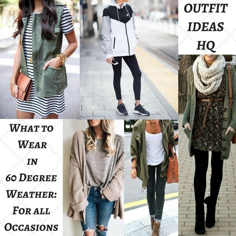 How Do You Know What to Wear for Different Temperatures? There are many different aspects to keep in mind when picking out the best outfit to match the weather or temperature outside. Of course, one thing you always want to do is to make sure you check first how cold, how hot, how windy, if … Spring 60 Degrees Outfit, 59 Degree Weather Outfit Spring, Rainy 60 Degree Weather Outfit, What To Wear In 50-60 Degree Weather, Outfit Ideas For 60 Degree Weather, Windy Spring Outfit, Dressing For 50 Degree Weather, What To Wear In 60-70 Degree Weather, Dressing For 60 Degree Weather