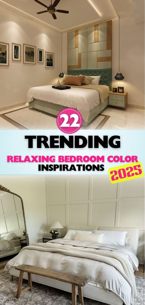 Explore bedroom color palettes that inspire tranquility. These relaxing color ideas are ideal for creating a peaceful, calming atmosphere in your bedroom. Bedroom Color Inspirations, Peaceful Bedroom Colors, Bedroom Color Schemes Relaxing, Relaxing Bedroom Colors, Young Woman Bedroom, Calming Bedroom Colors, Peaceful Bedroom, Peaceful Vibes, Bedroom Colour Palette