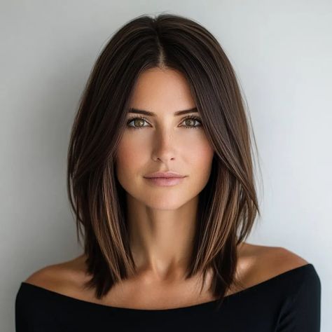 Classic Bob Haircut, Shoulder Length Hairstyles, Chic Haircut, Shoulder Length Bob, Wavy Lob, Low Maintenance Haircut, Curly Hair Types, Lob Hairstyle, Wispy Bangs