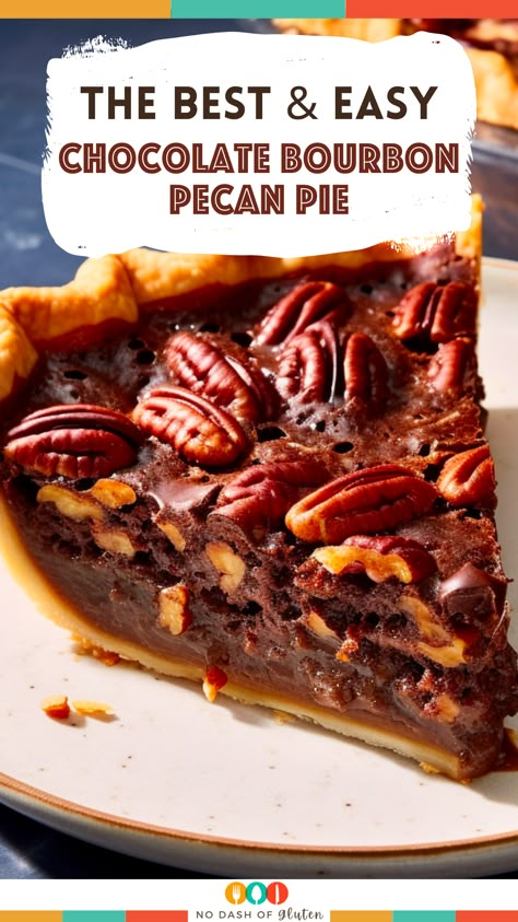 Chocolate Chip Bourbon Pecan Pie, Chocolate Burbon Pecan Pie, Burbon Pecan Pie, Bourbon Desserts, Bourbon Chocolate Pecan Pie, Bourbon Dessert, Bourbon Pecan Pie Recipe, Chocolate Pecan Pie Recipe, Chocolate Bourbon Pecan Pie