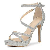 Quince Heels, Stiletto Heels Sandals, Silver Sparkly Heels, Glitter Stilettos, Silver Glitter Heels, Statement Clutch, Strappy High Heels Sandals, Nude High Heels, Sparkly Heels