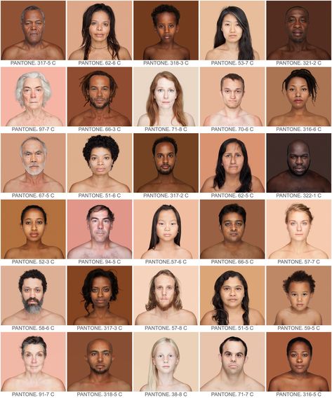 From the series, Humanae (ongoing). Pantone Chart, Skin Tone Chart, Skin Color Chart, Human Skin Color, Pantone Color Chart, Skin Color Palette, Clay Color, Colors For Skin Tone, Female Photographers