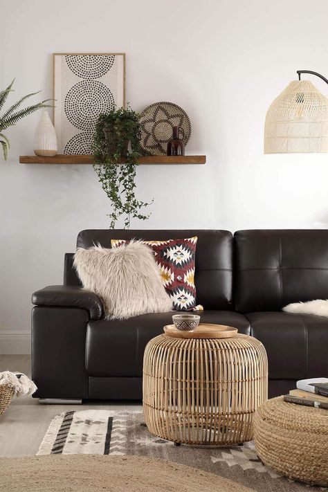 What colours go with a brown leather sofa? | Furniture & Choice Dark Brown Sofa Living Room, Brown Sofa Set, Brown Leather Sofa Living Room, Dark Brown Leather Sofa, Brown Leather Couch Living Room, Black Sofa Living Room, Dark Brown Sofas, Brown Sofa Living Room, Leather Couches Living Room