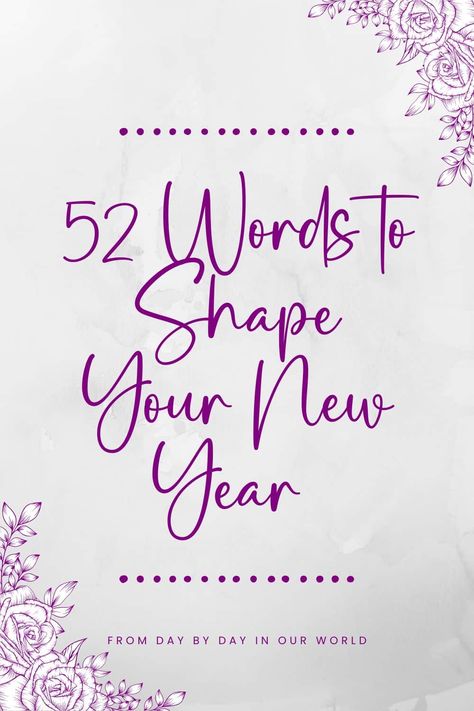 Ready to start setting some goals and intentions for the new year? This list of 52 words will help get you started. Each word has a corresponding journal prompt to help get your thoughts flowing. Use these prompts as inspiration for your own personal resolutions this year. Happy New Year! New Year Words, Goals And Intentions, Journal Key, Bullet Journal Key, Theme Words, Weight Exercises, Accountability Partner, Word Of The Year, Best Word