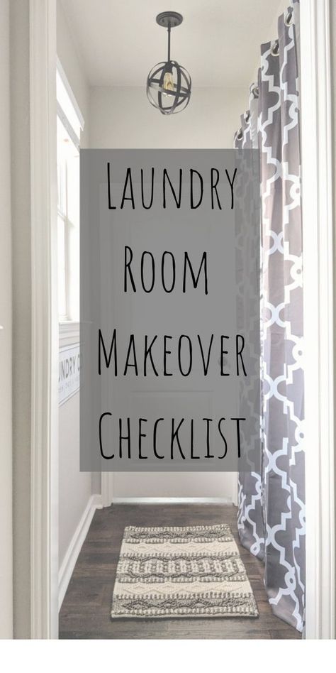 Laundry Room Makeover #homeprojects #laundryroom, utilityroom, homedecorating, homeorganization Repose Gray Laundry Room, Grey Laundry Room, Gray Laundry Room, Gray Basement, Grey Laundry, Collapsible Stool, Grey Laundry Rooms, Repose Gray Sherwin Williams, White Laundry Rooms