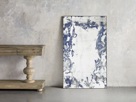 Iona Mirror in Cobalt | Arhaus Bachelor Decor, Mirror’s Edge, Distressed Frames, Mirrors Edge, Small Mirrors, Large Mirror, Home Decor Mirrors, Floor Mirror, Antique Mirror