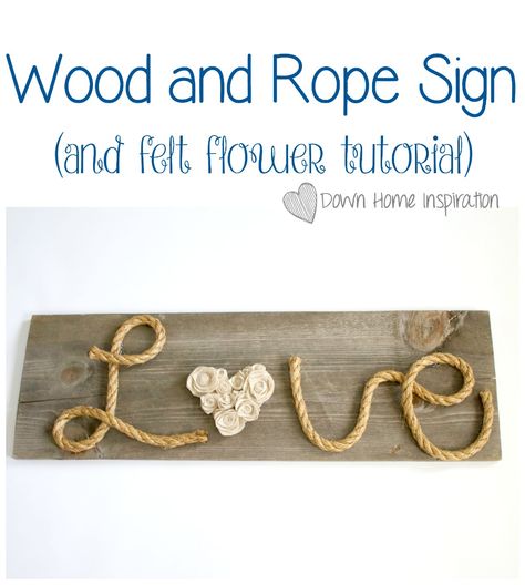 Rope Sign, Diy Felt Flowers, Diy Garden Decoration, Upcycled Planters, Felt Flower Tutorial, Garden Aesthetics, Felt Flowers Diy, Garden Decoration Ideas, Gardening Inspiration