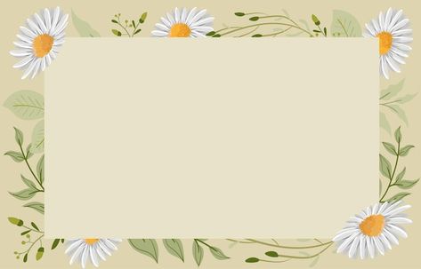 Landscape Border Design, Cute Backgrounds Landscape, Floral Background Landscape, Vintage Landscape Background, Cute Presentation Backgrounds, Background Landscape Power Point, Border Design Landscape, Flower Background Landscape, Vintage Background Landscape