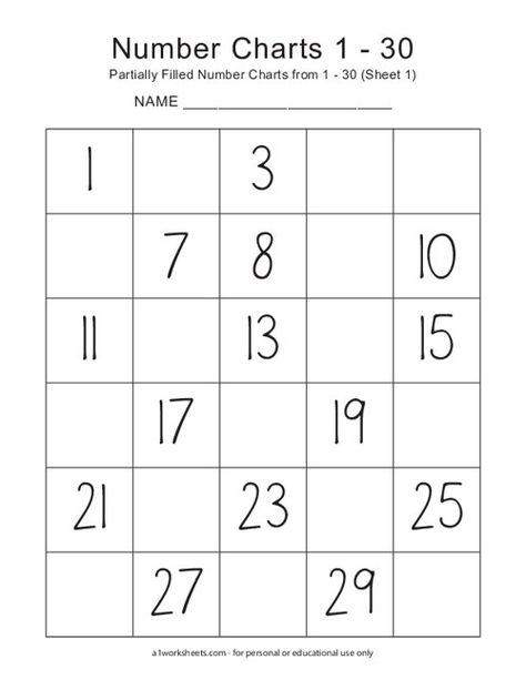 Missing Number 1 To 30 Worksheet, Counting 1 To 30 Worksheets, Number 30 Worksheets For Preschool, Count To 30 Worksheet, Missing Numbers 1-30 Worksheets, 1-30 Number Chart, Numbers 1-30 Worksheets, 1 To 30 Worksheet, Missing Number Worksheets