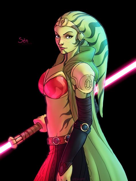 Sen by kiesu Quinlan Vos, Mara Jade, Ashoka Tano, Bd Art, Star Wars Characters Pictures, Star Wars Ahsoka, Star Wars Tattoo, Star Wars Women, Star Wars Artwork