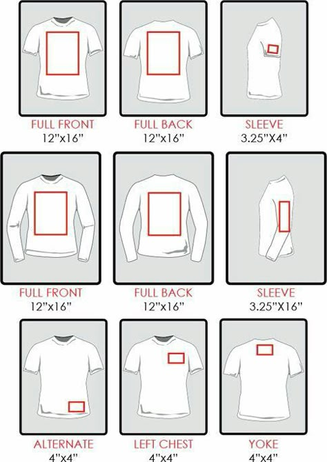 HTV sizing for shirts. How big do I make my image? Vinyle Cricut, Sublimacion Ideas, Idee Cricut, Logo Placement, Silhouette Tutorials, Cricut Tips, Customized Products, Vinyl Shirts, Cricut Explore Air