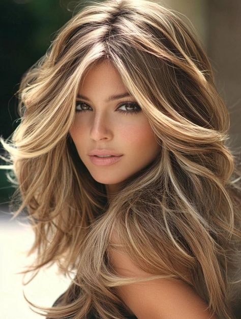 Stunning Brown Hair with Blonde Highlights: Techniques, Styles, and Maintenance Tips Fall Blonde Hair Color With Money Piece, Dark Going Blonde, Caramel Blonde And Brown Hair, A Few Blonde Highlights On Brown Hair, Blended Blonde And Brown Hair, Dark Hair Transition To Blonde, Rich Brown Hair With Blonde Highlights, Hair Color Ideas For Brunettes To Go Lighter, Dark Blonde With Highlights Sun Kissed