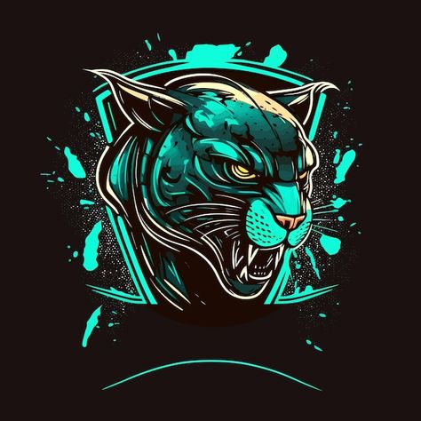 Elegant and luxury panther design esport... | Premium Vector #Freepik #vector #mascot-logo #gamer-logo #esport-mascot #esport-logo Logo Gamer, Gamer Logo, Panther Design, Panther Logo, Android Wallpaper Art, Sports Jersey Design, Esports Logo, Gaming Logo, Logo Psd