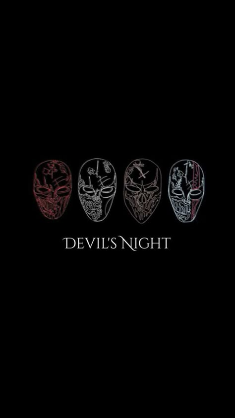 Devils Night Tattoo, Wallpaper Kobo, Devils Night Series Aesthetic, Corrupt Aesthetic, Dark Romance Wallpaper, Devils Night Aesthetic, Aesthetic Mask, Kai Mori, Four Horseman