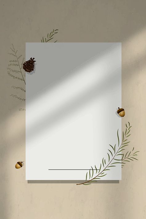 Cream wall shadow blank paper background with autumn decor | free image by rawpixel.com / PLOYPLOY Wall Shadow, Background Marble, Flower Background Images, Instagram Photo Frame, Paper Background Design, Free Illustration Images, Image Paper, Cream Walls, Powerpoint Background Design