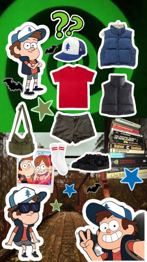 Pieces for a dipper pines Halloween costume Dipper Cosplay, Dipper Pines, It Boy, Costume Inspo, Secret Society, Fit Ideas, Halloween Costume Ideas, Gravity Falls, Art Tips