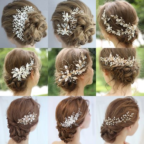 Headband Wedding Hair, Flower Bridal Hair, Clip Headband, Bridal Hair Accessories Flower, Hair Accessories Tiara, Bridal Hair Combs Pearl, Wedding Headpieces, Tiara Headband, Wedding Hair Headband