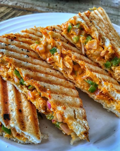 🧿Abhay Thakur on Instagram: “Grilled chicken tikka sandwich - breakfast done right!!!! Mwahaha... What are you having?! . . ⬇️ Tag a friend!!! ⬇️ I go through every…” Chicken Tikka Sandwich, Tikka Sandwich, Chicken Tikka, For Your Love, Breakfast Sandwich, Tag A Friend, Yummy Yummy, Grilled Chicken, What You Think