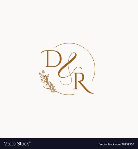 Wedding Initials Logo Design, Couple Monogram Design, Wedding Initials Logo, Dr Logo, Couples Monogram, Initials Logo Design, Wedding Logo Monogram, Wedding Initials, Logo Design Ideas