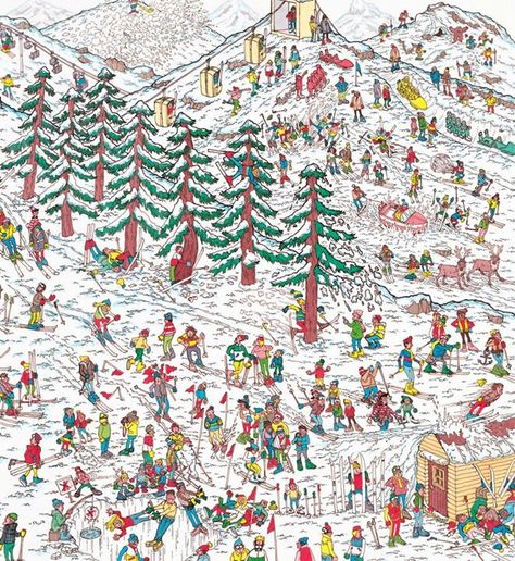 Where's Wally - Martin Handford Where's Waldo Pictures, Where Is Waldo, Ou Est Charlie, Reto Mental, Where's Wally, Where's Waldo, Wheres Wally, Wheres Waldo, Brain Exercise