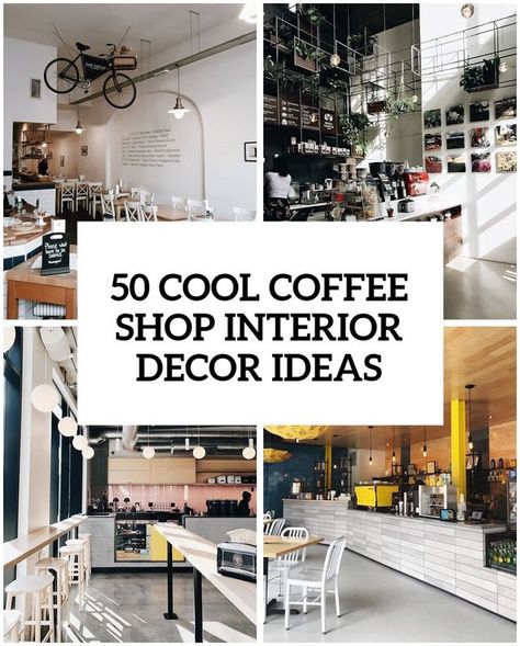 35 Cool Coffee Shop Interior Decor Ideas | DigsDigs | Bloglovin’ Coffee House Decor Interior Design, Coffee Shop Interior Design Cozy Modern, Budget Friendly Cafe Interior Design, Coffee House Design Interiors, Coffee Shop Decor Ideas Creative, Coffee Shop Interior Design Vintage, Tiny Coffee Shop Design Interior, Coffee Shop Feature Wall, Coffee Shop Vibes Interiors