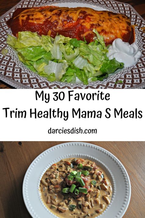 This is a recipe round-up of my favorite 30 S (Satisfying low-carb/high fat) meals from the Trim Healthy Mama plan. These work well in a keto diet as well. High Fat Meals, Trim Healthy Mama Recipes Dinner, Trim Healthy Mama Meal Plan, Trim Healthy Mama Recipe, 1200 Calorie Diet Meal Plans, Trim Healthy Mama Diet, Healthy Diet Meal Plan, Trim Healthy Recipes, Trim Healthy Mama Plan