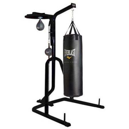 Everlast Three-Station Heavy Duty Punching Bag Stand, Black Boxing Bag Stand, Ufc Gloves, Punching Bag Stand, Bachelor Pad Ideas, Heavy Bag Stand, Judo Karate, Light Dragon, Imagination Toys, Boxing Bags