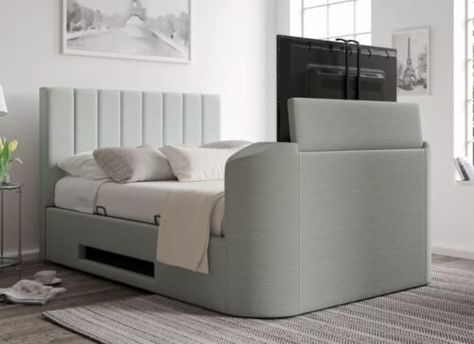 bedsnfurniture.com - Looking for similar products - Visit our website. Find many great new & used options and get the best deals for Berkley Upholstered Linea Seablue Ottoman TV Bed - Bed Frame Only at the best online prices at eBay! Free delivery for many products! Grey Storage Bed, King Size Storage Bed, Brown Headboard, Wooden King Size Bed, Beige Headboard, Dark Wood Bed, Kids Single Beds, Kids Beds With Storage, Tv Bed