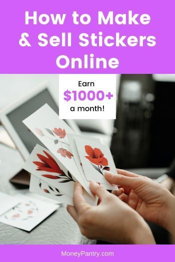 Here's all you need to know to make and sell your own handmade stickers online... Print On Demand Stickers, Stickers To Sell, Selling Stickers, Creating Stickers, Money Making Machine, Make Stickers, Thrifty Living, Money Frugal, How To Make Stickers