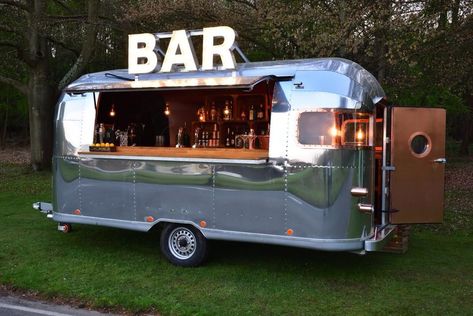 Airstream Bar, Bar Pop Up, Food Bus, Mobile Bartender, Trailer Business, Horsebox Bar, Camper Bar, Bbq Food Truck, Airstream Basecamp