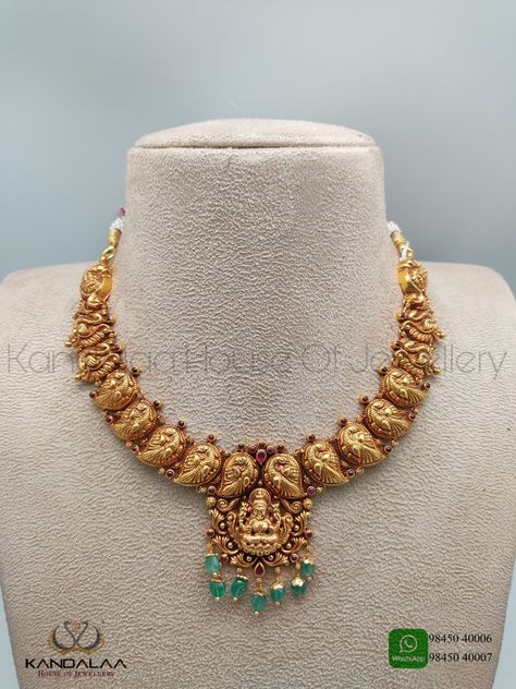 Gold Necklace Temple Jewellery, Simple Temple Jewellery Necklace, 30 Grams Gold Necklace Designs, 30grams Gold Necklace Designs, 30 Grams Gold Haram Designs, Indian Gold Necklace Designs, Fashion Jewelry Necklaces Gold, Gold Temple Jewellery, Neck Pieces Jewelry