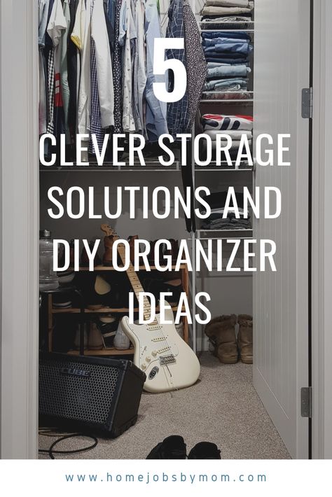 Clever #Storage Solutions and #DIY Organizer Ideas Diy Organizer Ideas, Easy Storage Hacks, Deep Cleaning Hacks, Diy Organizer, Clever Organizer, Messy House, Organizer Ideas, House Essentials, Storage Tips