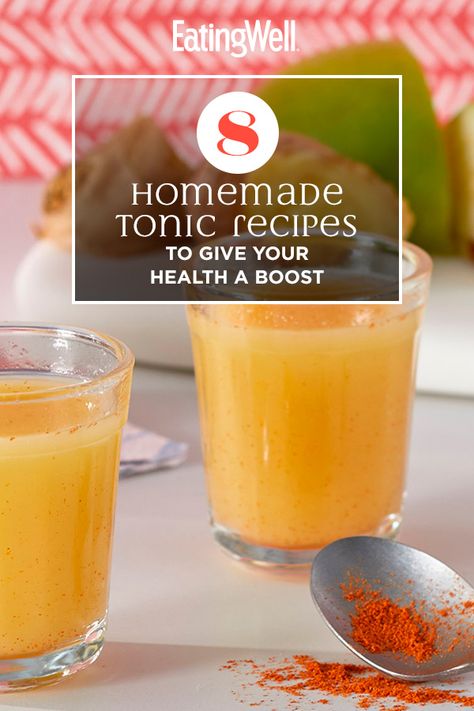 Homemade Energy Drink, Apple Cider Vinegar Tonic, Hot Teas, Beet Juice Recipe, Energy Drink Recipe, Orange Juice Recipes, Homemade Kombucha, Tonic Drink, Tonic Recipe