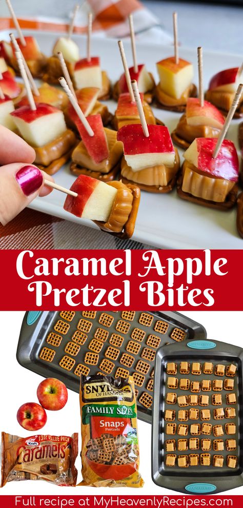 Apple Bites Recipe, Witchy Tea, Caramel Apple Bites, Caramel Apple Desserts, Apple Bites, Thanksgiving Snacks, Apple Bite, Fall Snacks, Sale Ideas