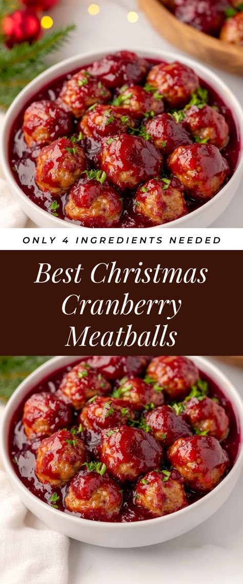 Image for Best Christmas Cranberry Meatballs Cranberry Meatballs Appetizers, Cranberry Glazed Meatballs, Holiday Meatballs Crockpot, Baby Shower Meatball Recipes, New Year Side Dishes, Christmas Meatballs Crockpot, Crockpot Cranberry Meatballs, New Years Kids Food, Friendsmas Dinner Ideas