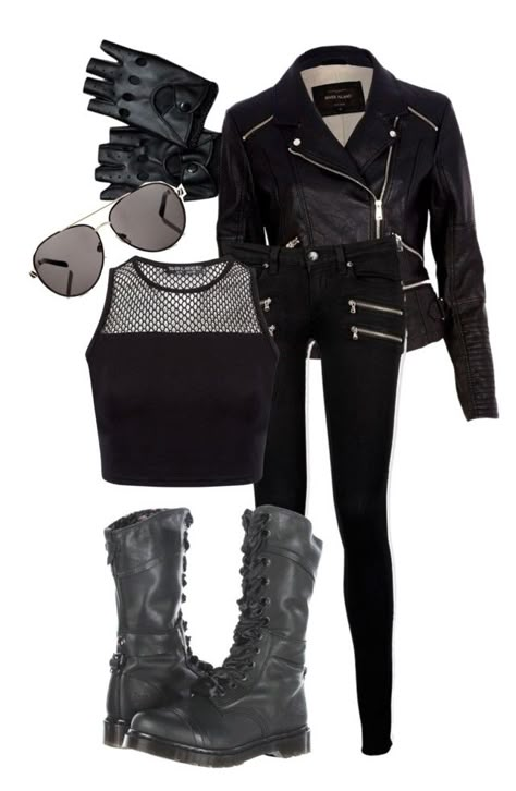 Biker Aesthetic Outfits Women, Biker Female Outfit, 80s Biker Fashion, Lady Biker Aesthetic, Mha Dorm Room Ideas, Female Motorcycle Outfit, Biker Outfit Women, Black Ops Aesthetic, Biker Style Women Outfits