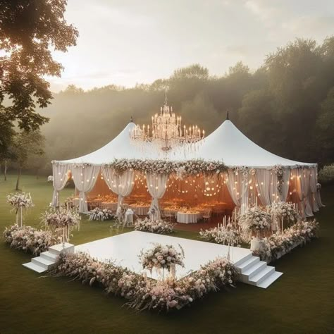 Outdoor Tent Wedding, Dream Wedding Reception, Dream Wedding Decorations, Dream Wedding Venues, Wedding Decor Style, Wedding Tent, Outdoor Wedding Decorations, Future Wedding Plans, Outside Wedding