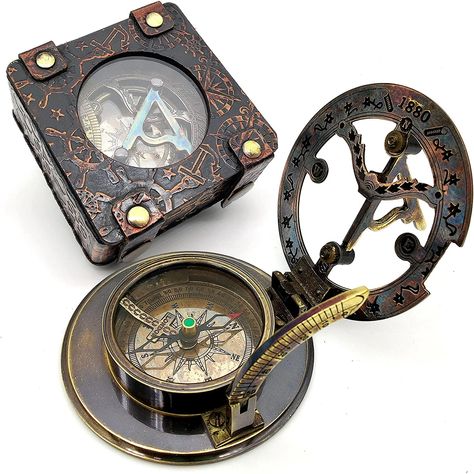 Sun Clock, Marine Gifts, Sun Dial, Boating Gifts, Steampunk Accessories, Marine Boat, Steampunk Style, Pirate Ship, Science Art