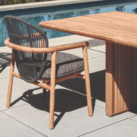 Lagoon: Designer furniture for the home Deck Dining Table, Deck Dining, Deck Table, Deck Outdoor, Stylish Outdoor Furniture, Outdoor Furniture Design, Outdoor Seat Cushions, Contemporary Modern Furniture, Furniture Free