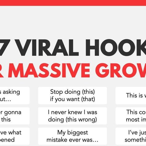 Dan Thomas | Social Media Marketing | 💾 SAVE this for later 💾  Here's 27 viral hooks to get you growing!  The purpose of hooks isn't to 'hack' the algorithm.  The purpos... | Instagram Tiktok Hooks, Marketing On Instagram, Stop Talking, Media Marketing, Social Media Marketing, And Now, Influencer, Tik Tok, The Creator