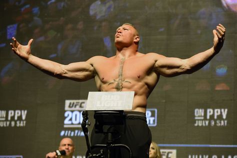 Brock Lesnar at the UFC 200 weigh-in. Brock Lesnar Ufc, Stipe Miocic, Nxt Divas, Wwe Pictures, Brock Lesnar, St Pierre, Combat Sports, Wwe Wrestlers, Web Magazine