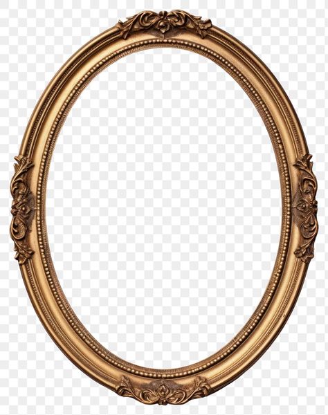 Vintage Golden Frame, Old Oval Frame, Oval Portrait Frame, Oval Photo Frame, Golden Frame Aesthetic, Rococo Photography, Painting Frame Png, Aesthetic Picture Frame, Groovy Doodles