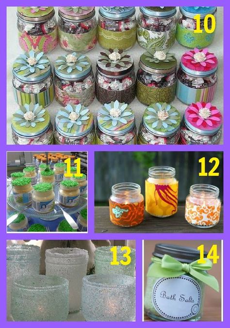 Tiny Jar Crafts, Baby Food Jars Diy, Baby Jars, Baby Food Jar Crafts, Tiny Glass Jars, Gift Containers, Cake In A Jar, Tiny Jars, Food Jars