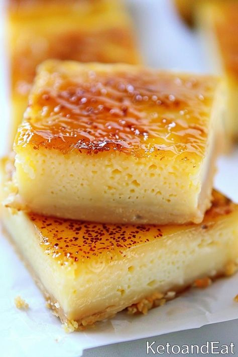 Keto Creme Brulee Bars - Best Keto Diet Dessert Keto 7 Layer Bars, Low Carb Sweet Recipes, Keto Magic Bars Recipe, Keto Cream Brulee Recipe, Keto Dairy Free Dessert Recipes, Keto Dessert No Almond Flour, Keto Scone Recipes, Keto Dessert For Thanksgiving, Crockpot Keto Desserts