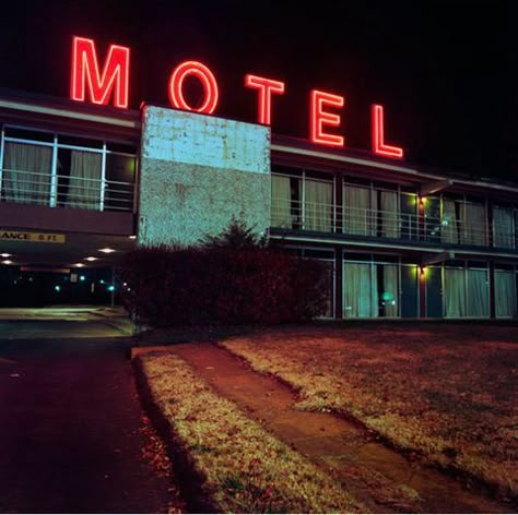 Motel Aesthetic, Old Motel, Dc Oc, Cheap Motels, Retro Motel, Motel Room, Neon Noir, The Darkest Minds, Tv Supernatural