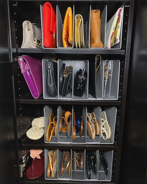 17 Purse Storage Ideas - How to Store Purses & Handbags | Apartment Therapy Store Purses In Small Spaces, Purses Storage Ideas, Best Way To Store Bags And Purses, Storing Handbags Ideas, Closet Purse Organization Ideas, How To Store Handbags In A Small Space, How To Store Handbags, Bag Storage Ideas Small Space, How To Store Purses In Closet