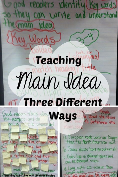 Reading Main Idea, Fifth Grade Teacher, Teaching Main Idea, Behavior Charts, Behavior Plans, Supporting Details, 6th Grade Reading, Central Idea, Reading Comprehension Strategies